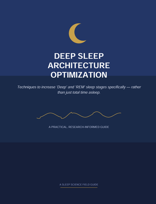 Deep Sleep Architecture Optimization