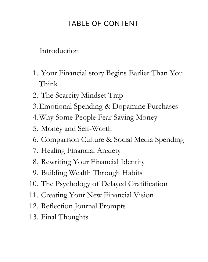The Money Mindset Workbook